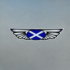 Scotland Scottish Saltire Flag Wing Vinyl Sticker Decal For Car Van 130x30mm