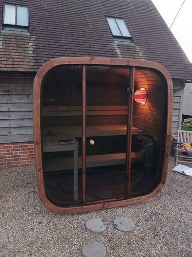 160сm square garden sauna - ,