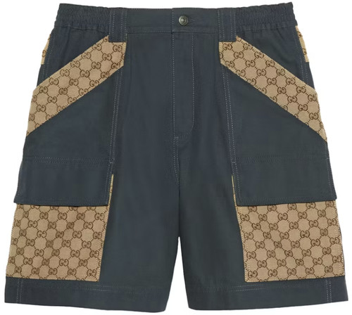 Gucci cotton canvas bermuda - gucci,
