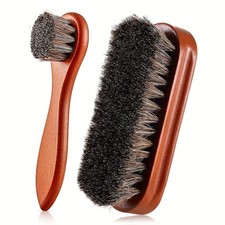 2-Piece Horsehair Shoe Brush
