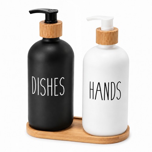 Soap dispenser set tray 2 - dispenser, tray,