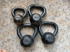 Kettlebell black iron bundle CROSSFIT HYROX 4kg, 6kg, 8kg, 8kg