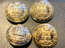 Suffolk Regiment  Buttons x4 Staybrite