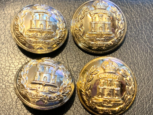 Suffolk regiment buttons x4 - regiment,