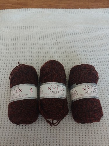 Patons nylox yarn - nylox, brown