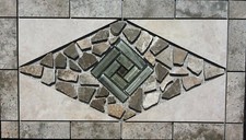 26 3/16" X 15" Tile Medallion