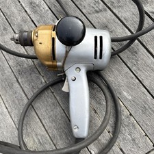 1950’s? Vintage Black & Decker D500 Corded Drill W/Handle & chuck key 