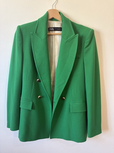 Zara green double breasted - zara,