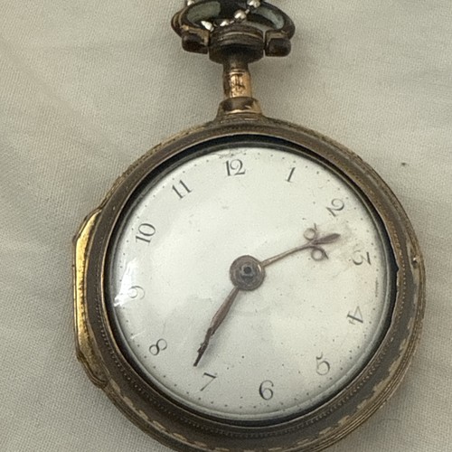 Antique verge fusee - antique, cased