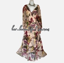 JOANNA HOPE REAL WRAP MAXI WEDDING OCCASION PARTY DRESS SIZE 26