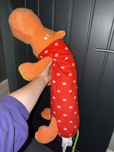 Ikea red hippo - red, spotty