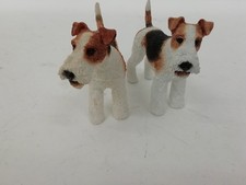 Pair of Wire Fox Terrier Dog