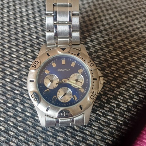 Sekonda staineless steel watch - steel,