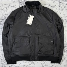 Belstaff mens black waxed base - belstaff,