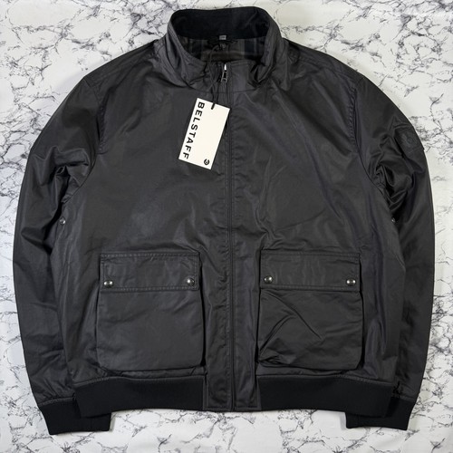 Belstaff mens black waxed - belstaff,