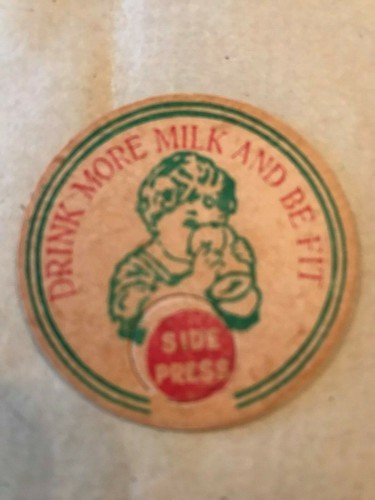 1930 cardboard milk bottle - cardboard,