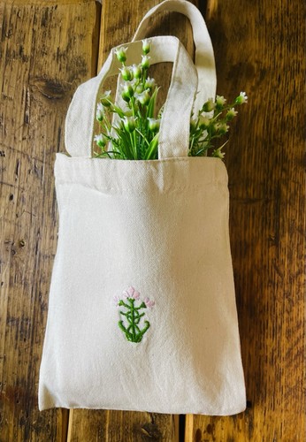 Beige cotton canvas tote - canvas,