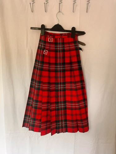 Red black white tartan - black,