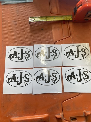 Ajs motorcycle tank decals - ajs,