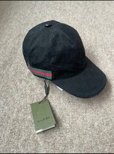 Gucci Web Baseball Cap Black