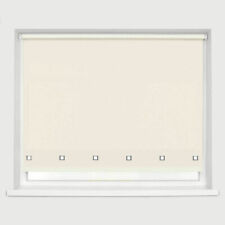 EASY FIT ROLLER BLIND BLINDS CHROME SQUARE EYELET EDGE WITH FITTING TRIMABLE NEW