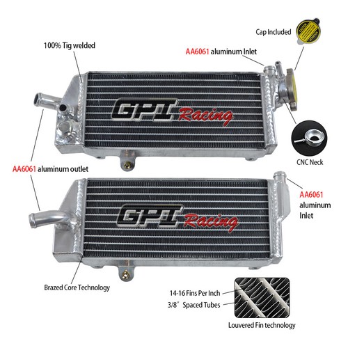 Aluminum radiator for husaberg - radiator,