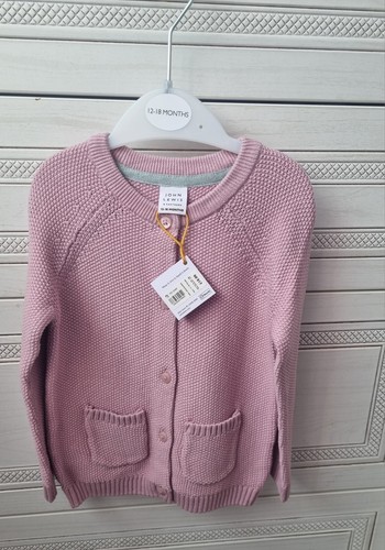 Girls pink cardigan - girls, sizes