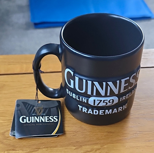 Guinness black ceramic mug - guinness,