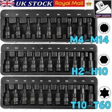 IMPACT Hex/Torx/Spline Bit Socket 3/8"Dr HX Allen Mixer Socket Car Garage Tool