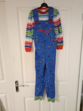 Chucky Childs Play Licensed Fancy Dress Costume Outfit Age 4-6 Good Condition 