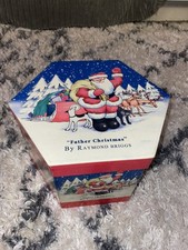 Father Christmas Raymond Briggs 14 Baubles Set Very Rare With Box