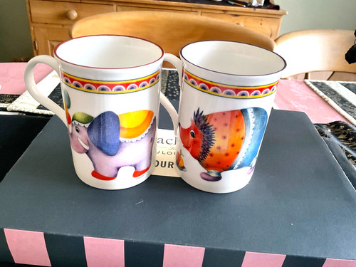 Two colourful comical - colourful, /