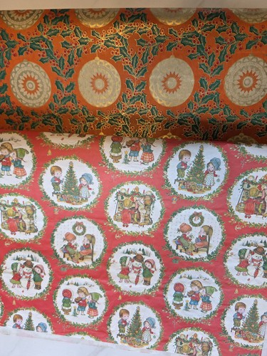 Vintage wrapping paper - paper, x