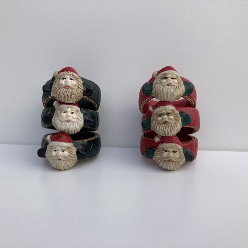 Vintage ceramic santa - x,