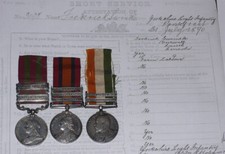 1896 INDIA MEDAL, QSA & KSA TO
