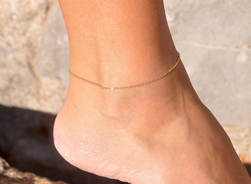 18ct 18k gold plated ankle - 18ct,