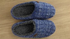 Men's Urban Knit Slippers - Size S-M Blue