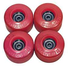 Set of 4 Vintage Red Pink