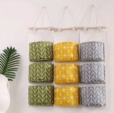 Wall Hanging Storage Bag Over The Door Organizer, 3 Pockets Hanging Storage Bag`