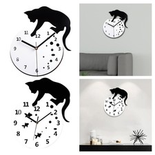 Cat Wall Clock Non Ticking