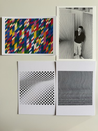 Bridget riley postcards - riley, op
