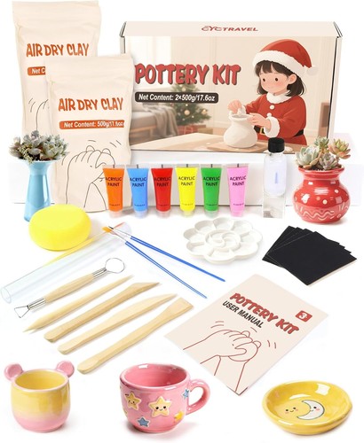 Potted pottery kit - potted, including