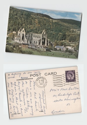 Postcard tintern abbey - tintern,