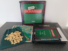 Travel Scrabble Spears Game 1988 Edition Padded Zip Up Case Vintage Complete 