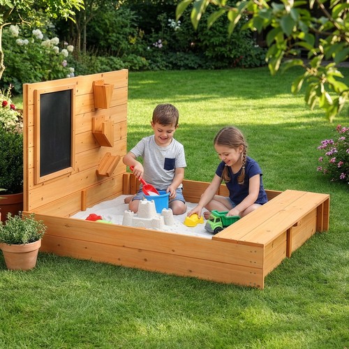 Wooden sandbox sand box - box,
