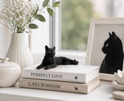 Inch black cat - 3, laying
