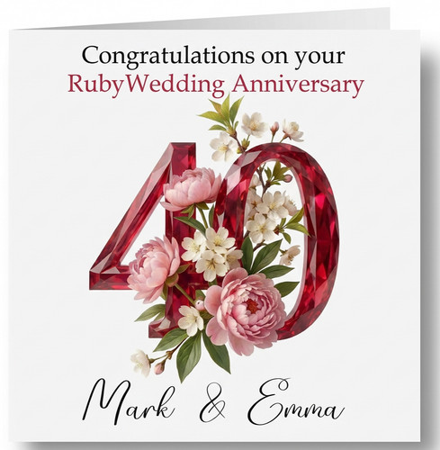 Personalised 40th wedding - personalised,