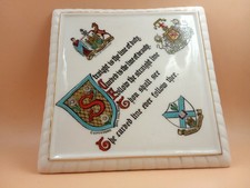 Crested China - EDINBURGH CITY/UNIVERSITY/MARY QUEEN SCOTS - Tea Pot Stand  Goss