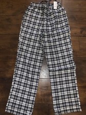 Brooks Brothers Black/White Check Pyjama Bottoms BRAND NEW RRP£89 Brushed Cotton