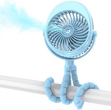 Portable Stroller Fan Misting